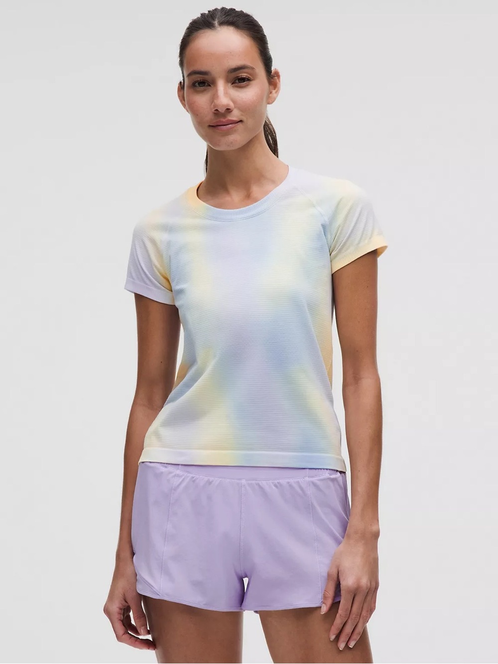 lululemon athletica Pastel Tie-Dye Short Sleeve Tee - Blue, Yellow, Lavender